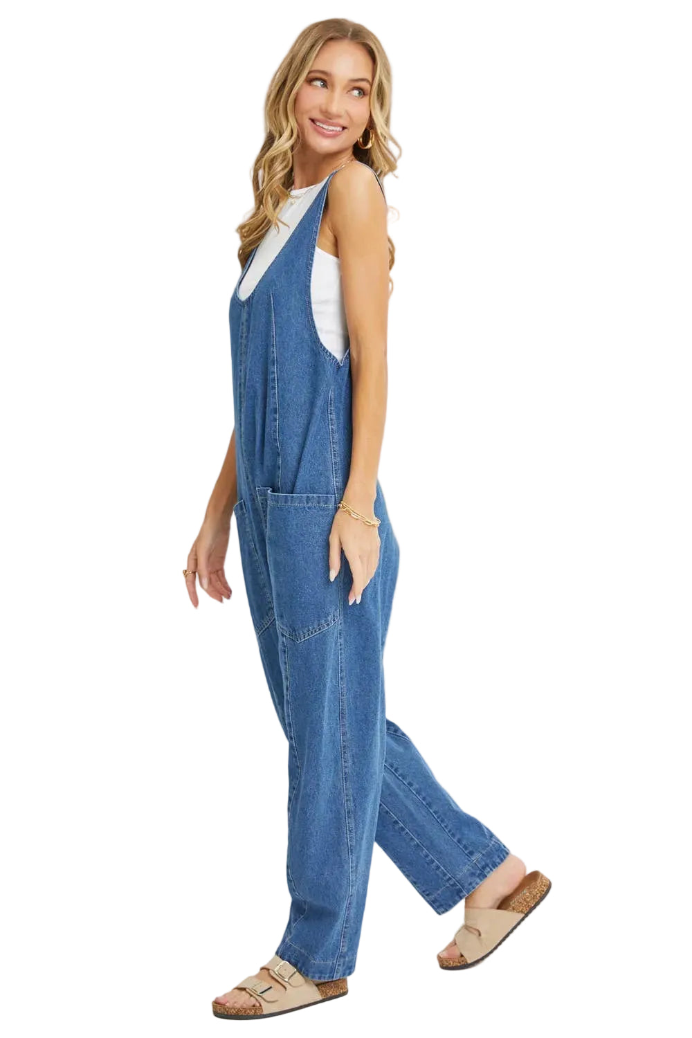 Denim Harem Jumpsuit