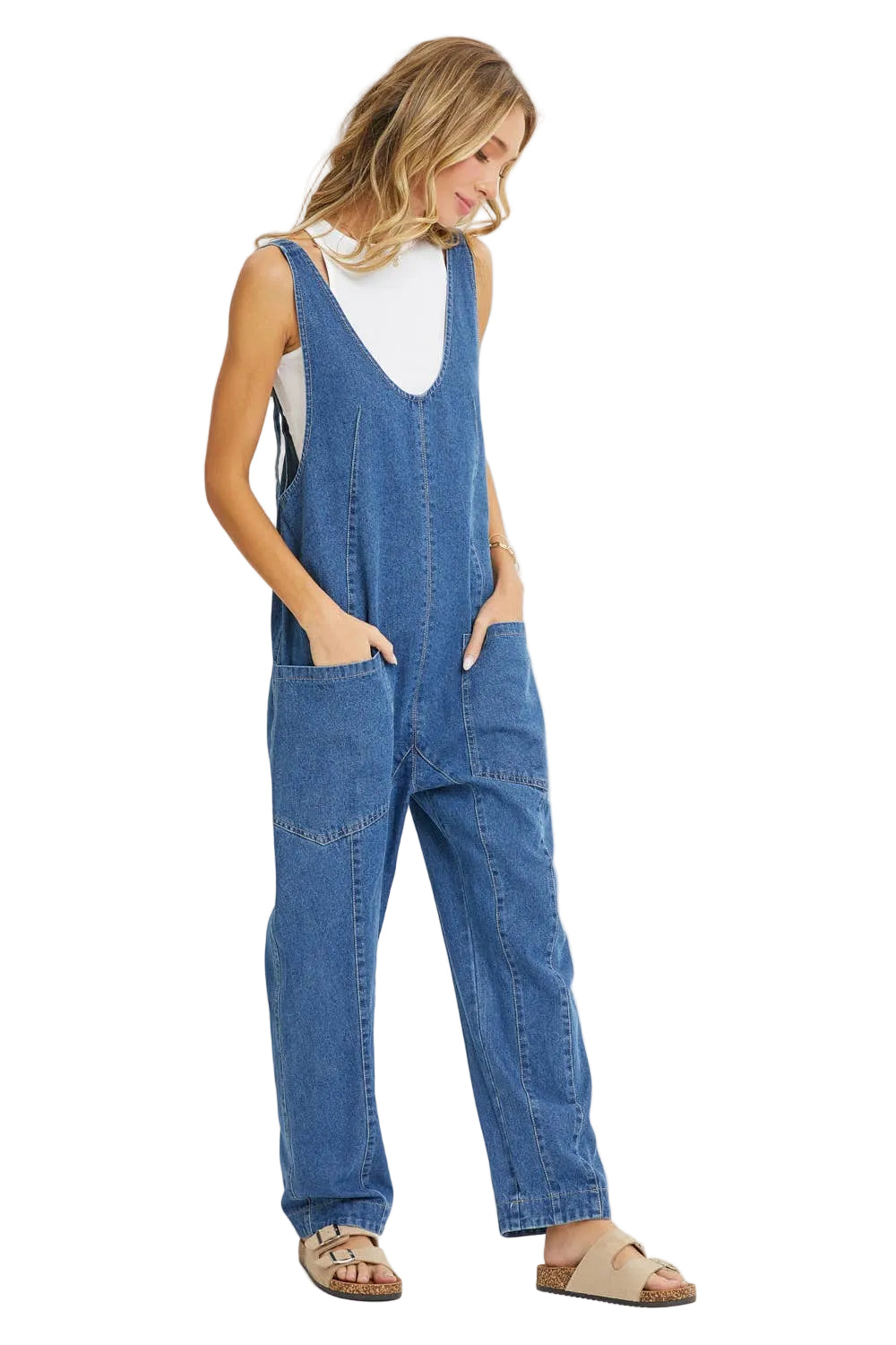 Denim Harem Jumpsuit
