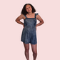 Sweetheart Denim Romper