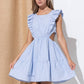 Miss Bleu Ruffle Mini Dress